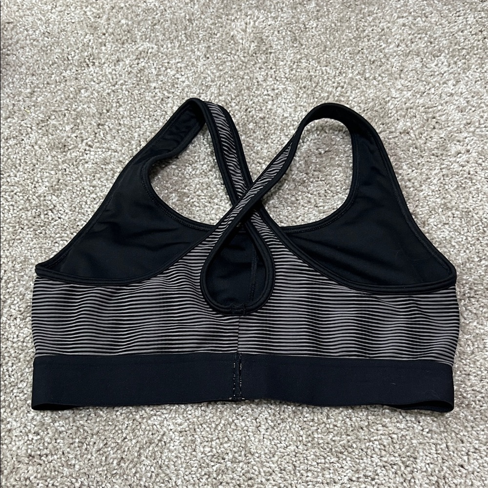 Under Armour Gray and Black Sports Bra - Picture 3 of 3